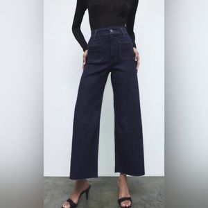 Zara High Waisted Wide Leg Denim
